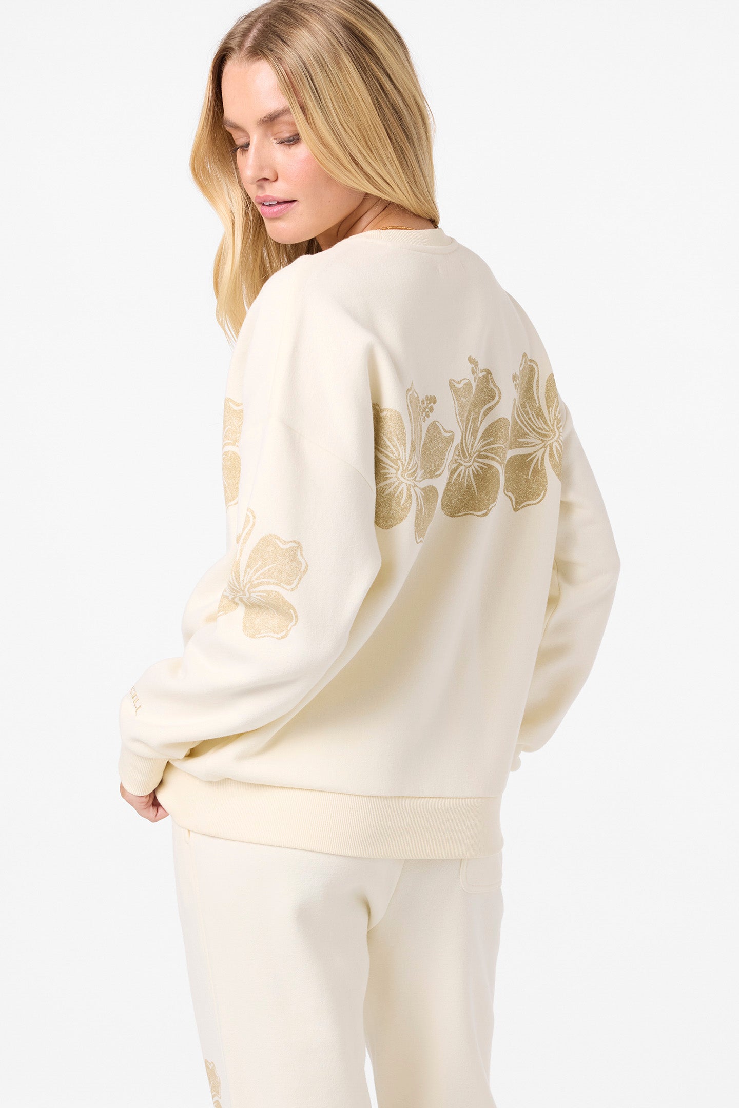 Lei Oversized Crew Neck Fleece