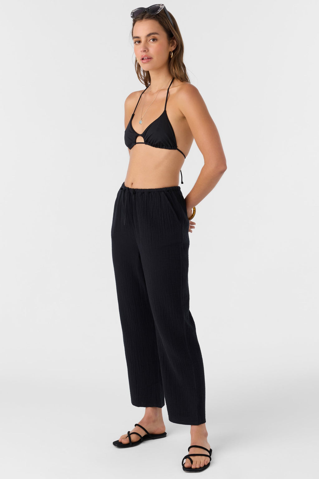 Brenda Crinkle Double Gauze Beach Pants