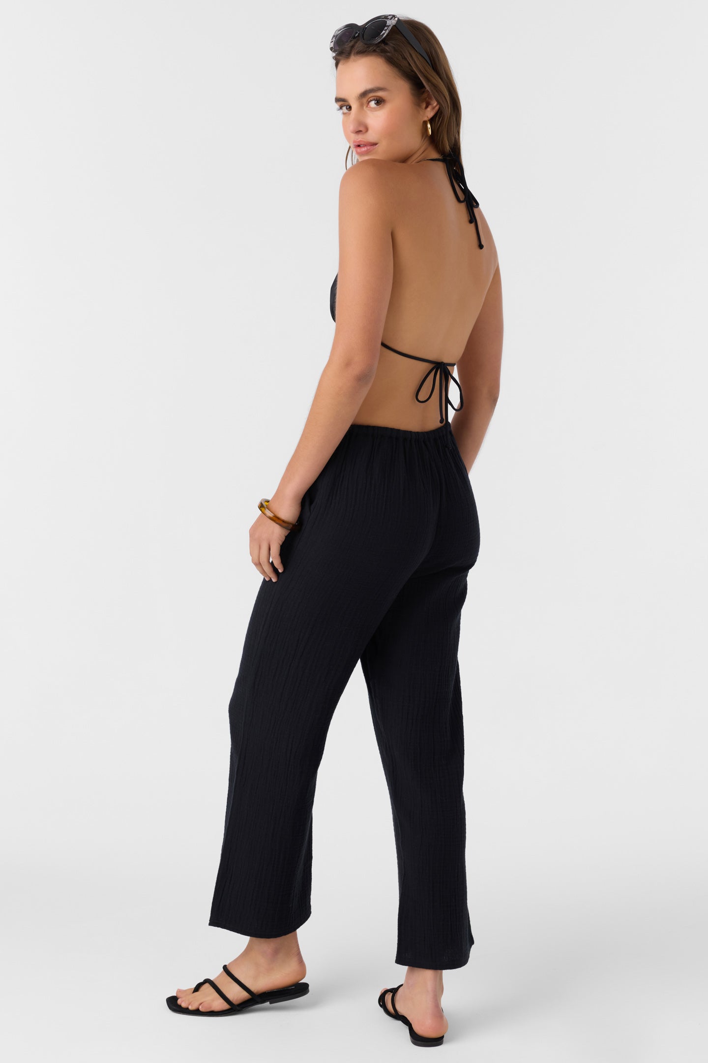 Brenda Crinkle Double Gauze Beach Pants