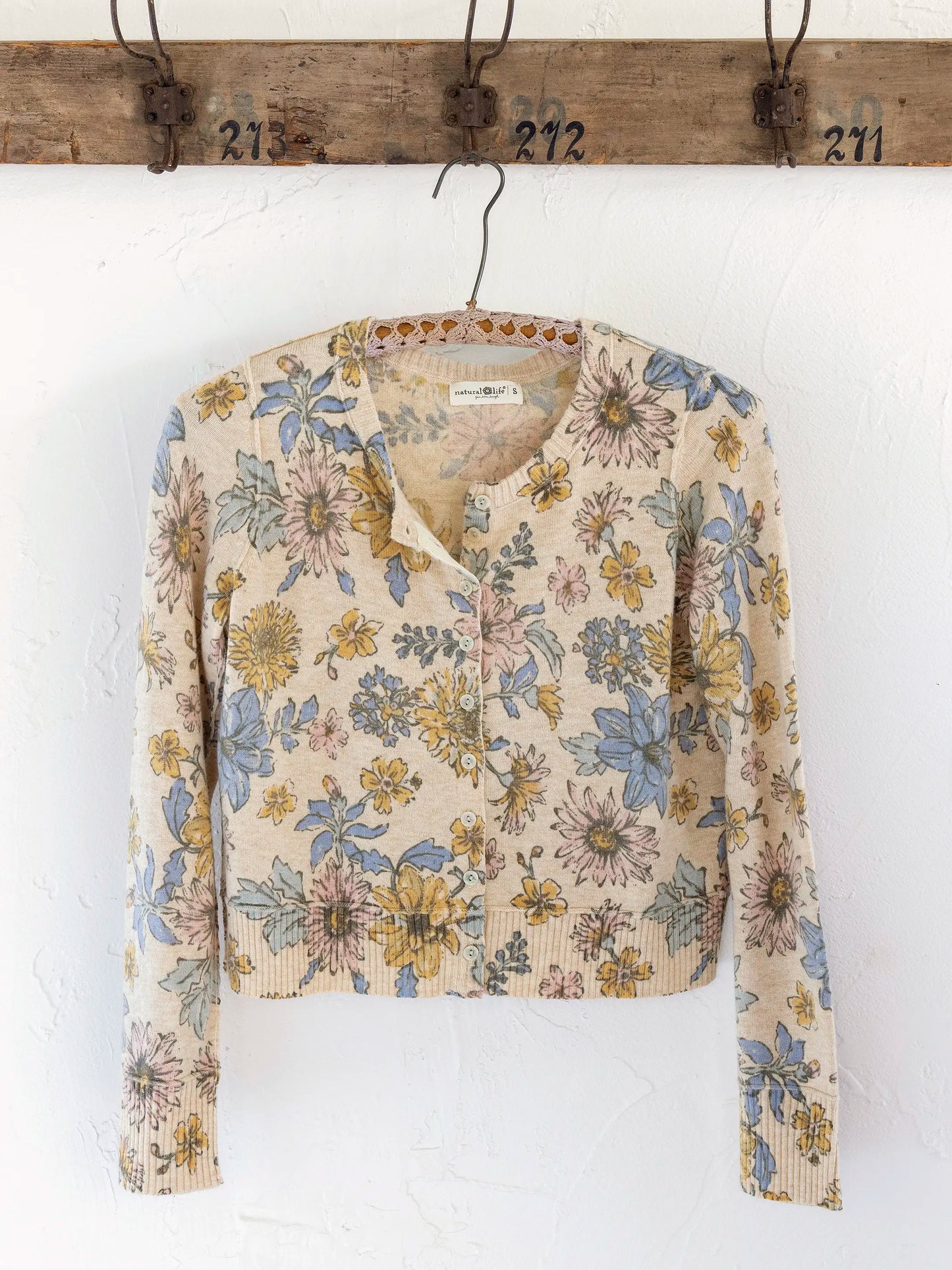 Your Everything Cardigan Sweater - Ivory Dahlia Floral
