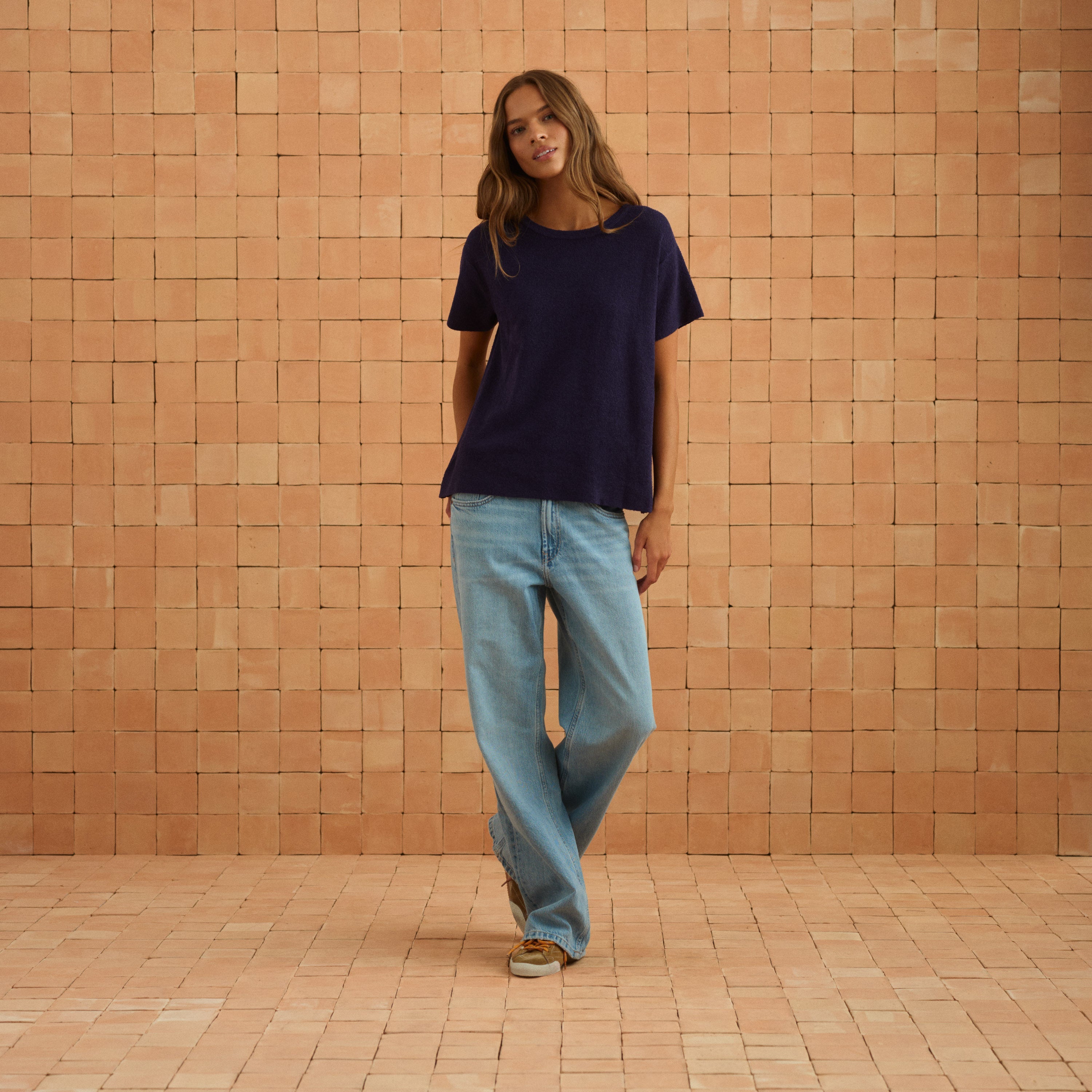 Sage Tee In Navy