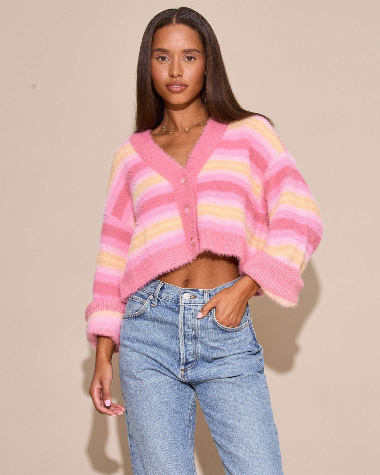 Daybreak Cardigan - Daybreak Stripe