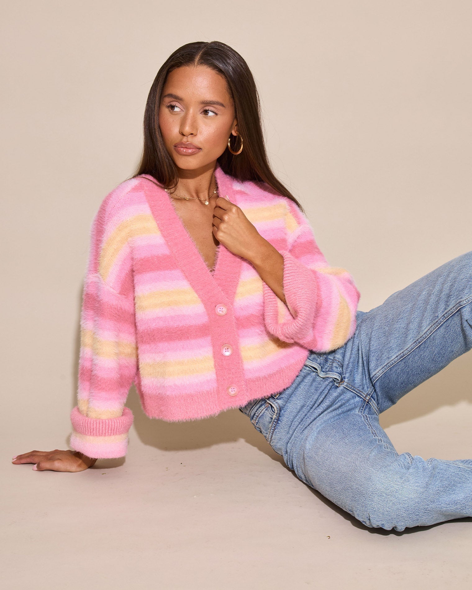 Daybreak Cardigan - Daybreak Stripe