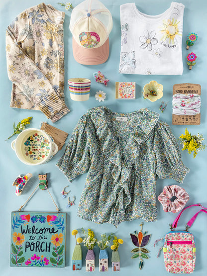 Your Everything Cardigan Sweater - Ivory Dahlia Floral
