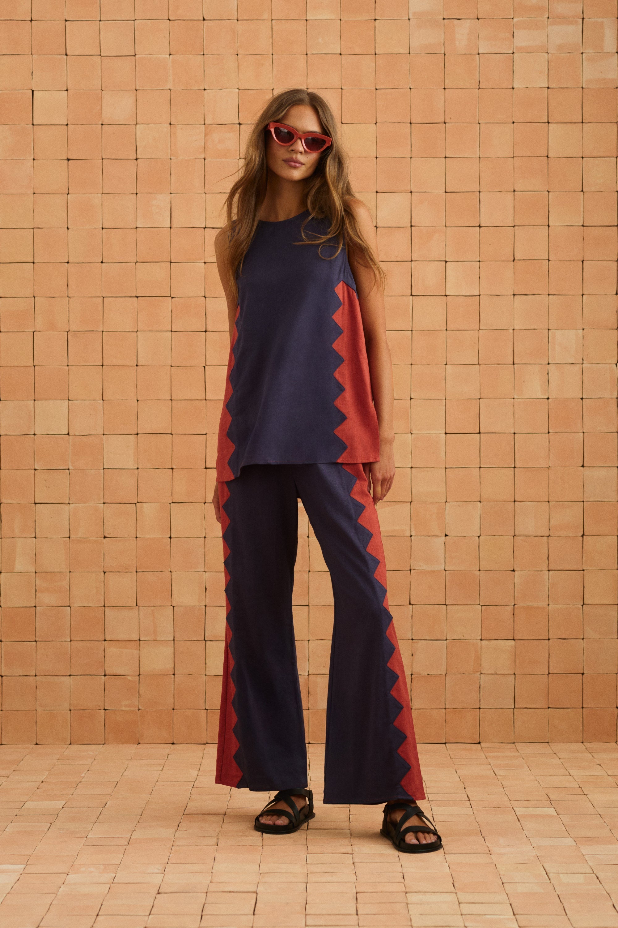 Mia Pants In Foxglove