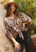 Shadow Canyon Tie Front Top