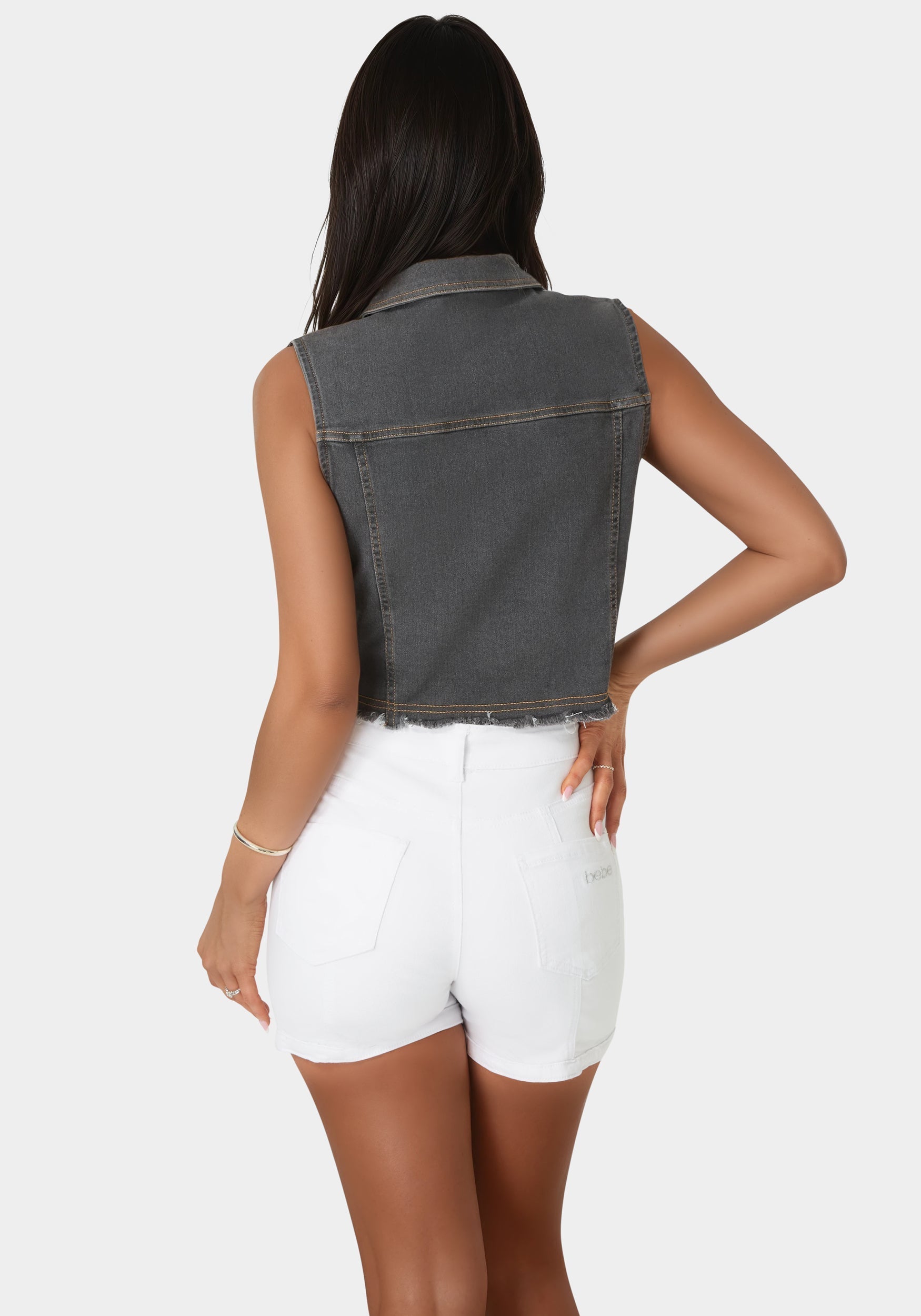 The Cropped Trucker Vest