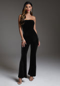Strapless Velvet Jumpsuit