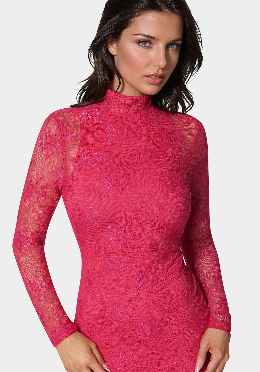 Illusion Lace Maxi Dress