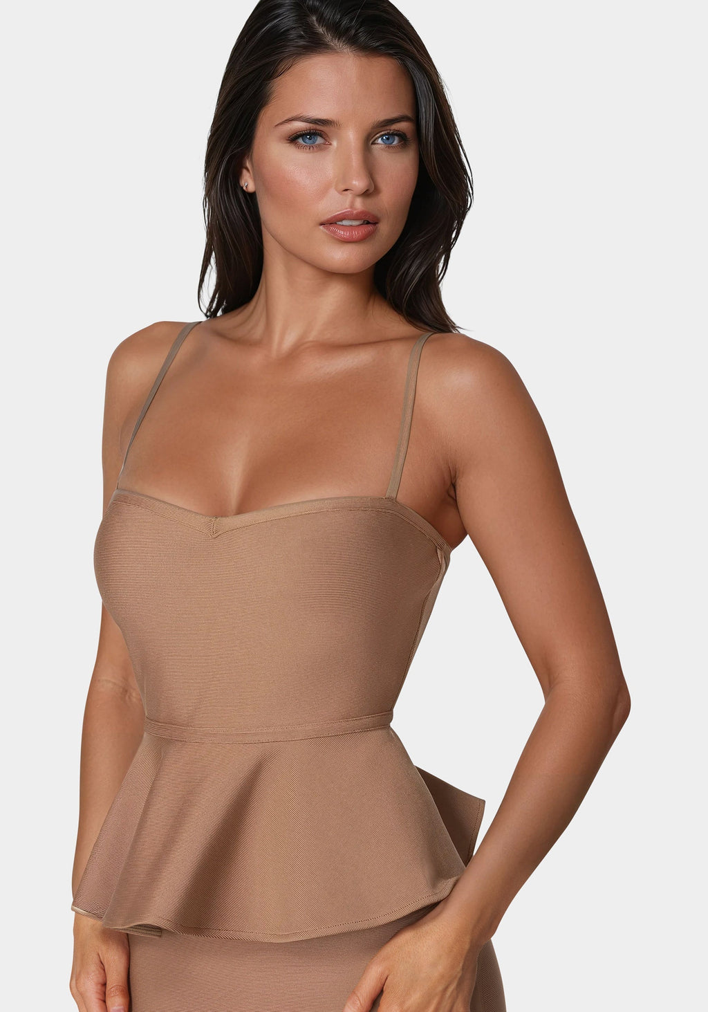 Peplum Bandage Midi Dress