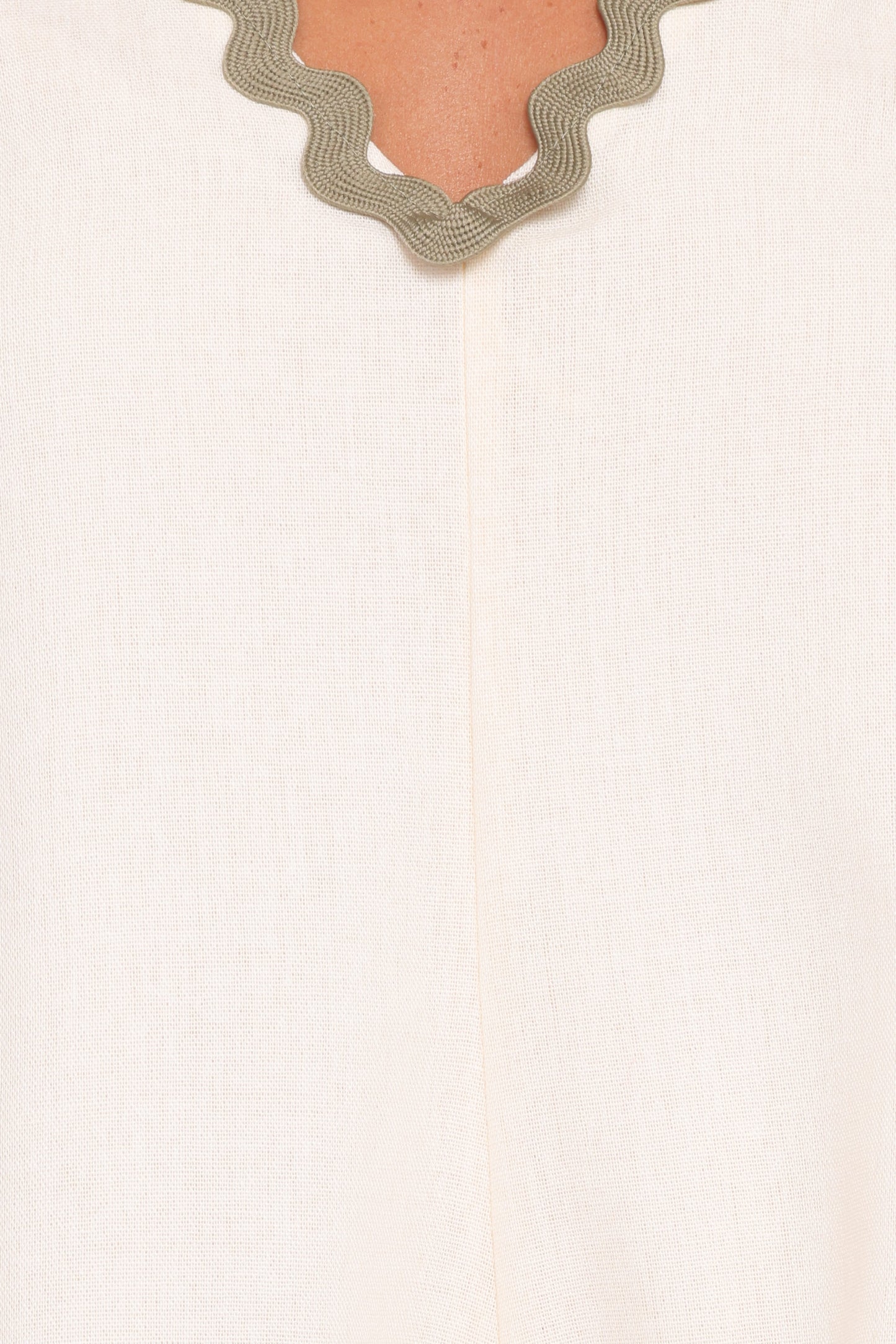 Aoife Playsuit - Cream Olive