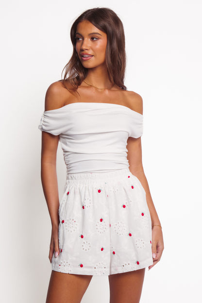 Aisha Shorts - White