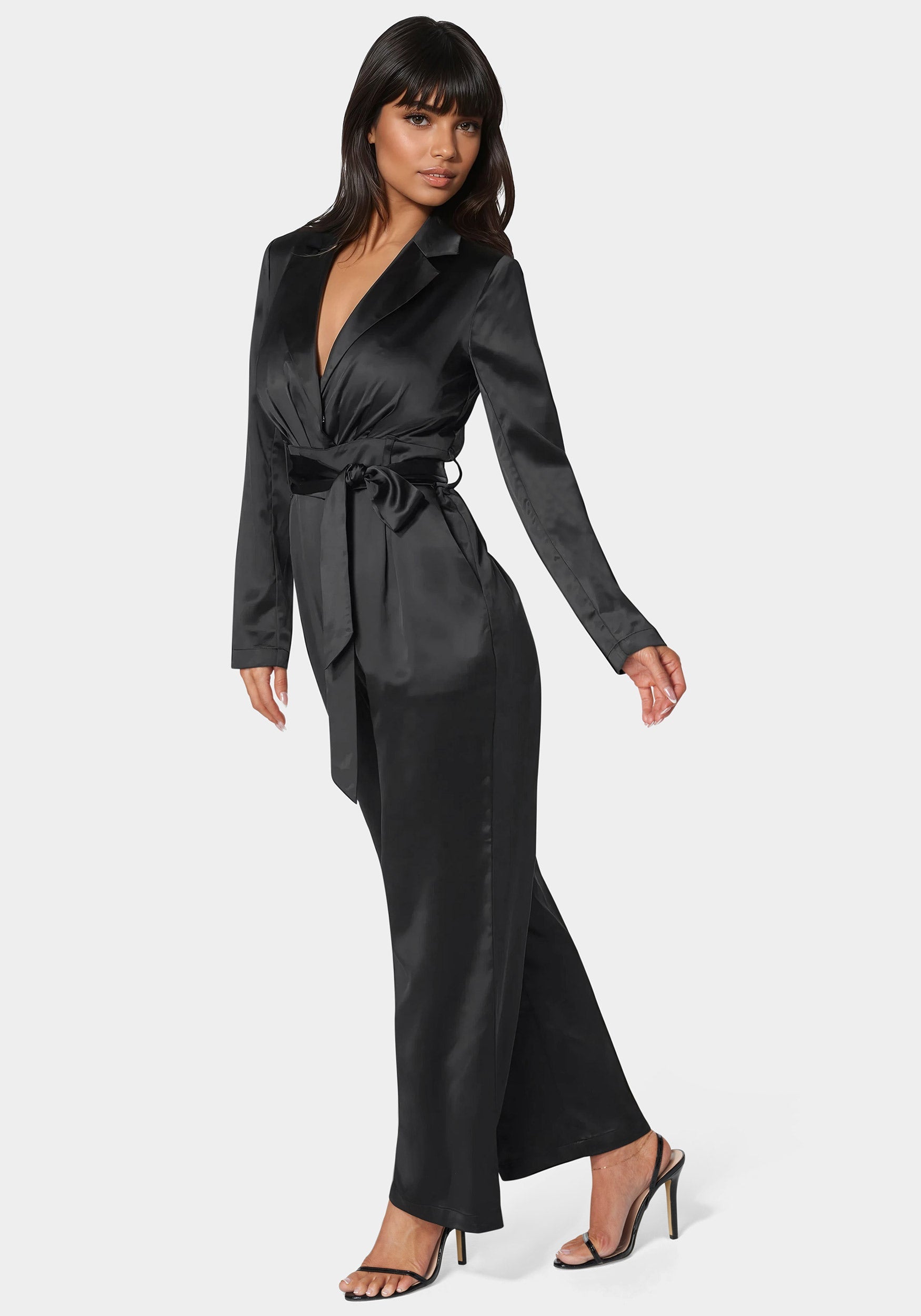 Satin Blazer Jumpsuit